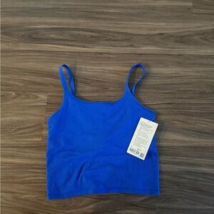 Lululemon Ebb to street blue Tank Top